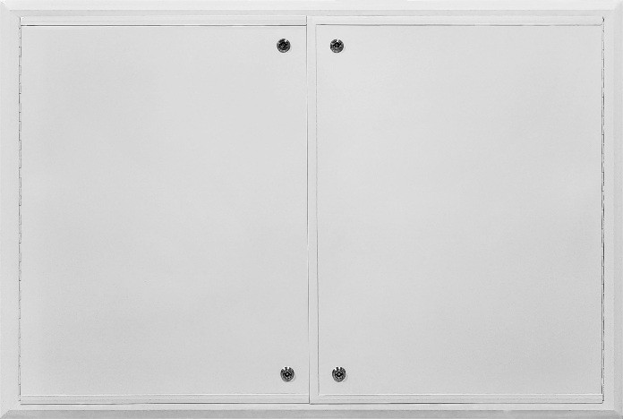 دریچه فکولی آلومینیومی لولادار با قفل زیمنسی بدون مکش دو درب